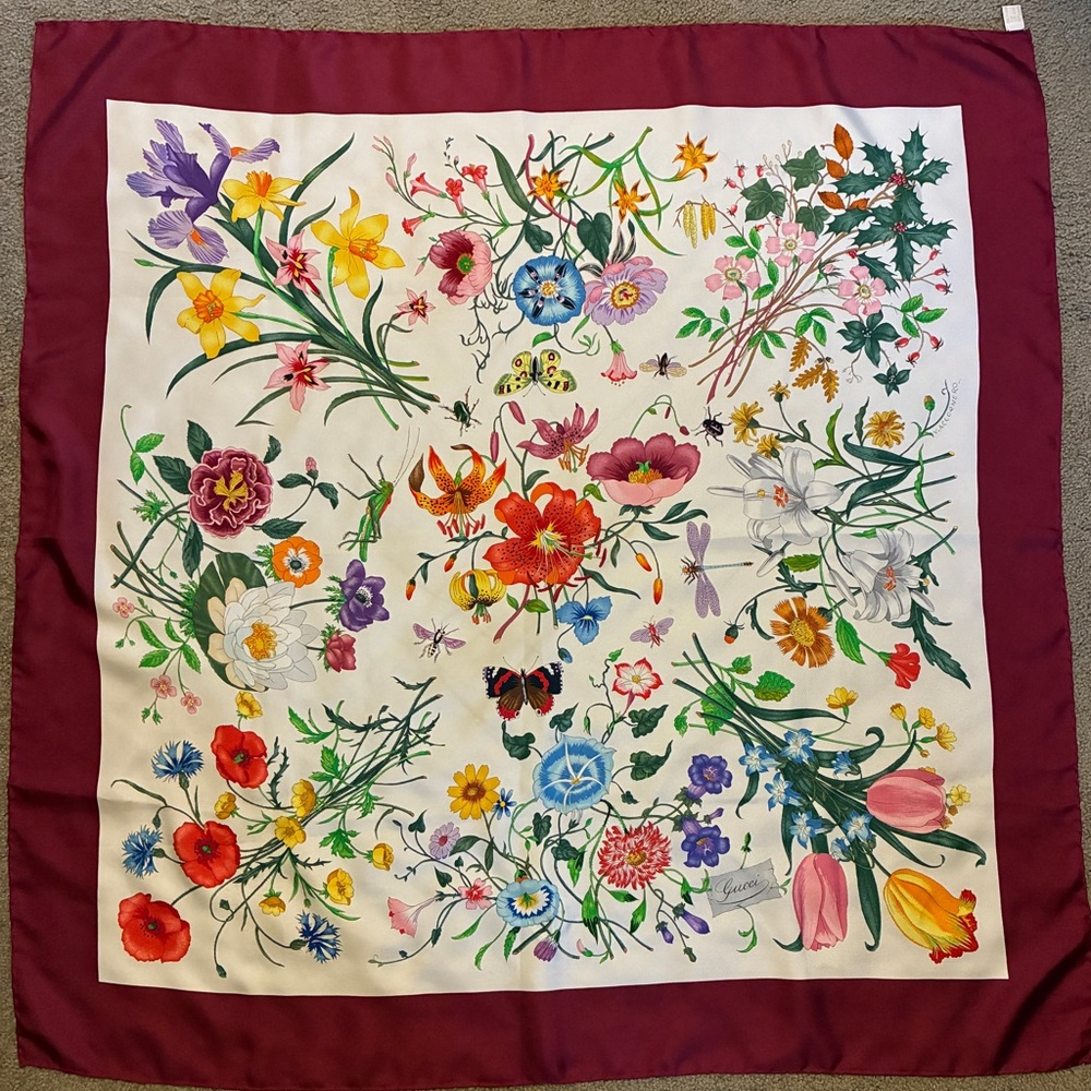 Gucci Vittorio Accornero Silk Scarf